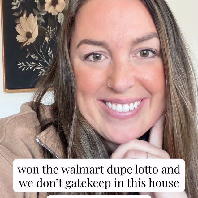 Follow first, then comment ✨yes please ✨ for all of these walmart-budget dupes that I won the lotto on when I found!!

PS - IG will block my message from being seen on your end if you’re not following first, just an FYI if it doesn’t work!

https://liketk.it/5TQoG LinkDM *333*