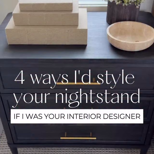 Comment ✨nightstand✨ and I’ll send everything to you via DM.

4 ways I’d style your nightstand if I was your interior designer. You don’t need a lot, just a few intentional pieces that feel balanced and actually work for real life.

My go-to formula:

• something bright (think florals or a plant)
• something functional (book, tray, or catch-all)
• something soft (textiles, stems, or a candle)
• something personal (a photo or favorite object)

Keep it simple, layered, and easy to maintain, that’s what makes it feel good every day.

Get it all here: https://liketk.it/65JF0 LinkDM *426*