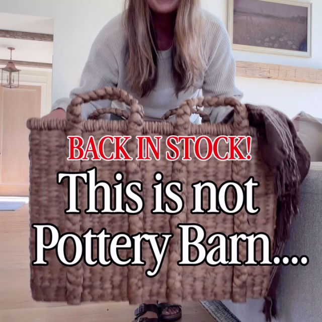 Back in stock!! Mention ✨ BASKET ✨ and I’ll send you all the info! This is NOT Pottery Barn... this is a designer-inspired basket that’s absolutely enormous, high-quality, and has other sizes available! This is perfect for blanket storage and organization in our living room 🫶🏼

Type BASKET below and I’ll send it over to you 😘 And follow along for all the best home decor and Amazon home finds — I’m honored to decorate our homes together! (PS if you’re not following my message may not come through — you can always head to my bio and click on the tappable picture too if you prefer!)

https://liketk.it/6iqFd LinkDM *664*