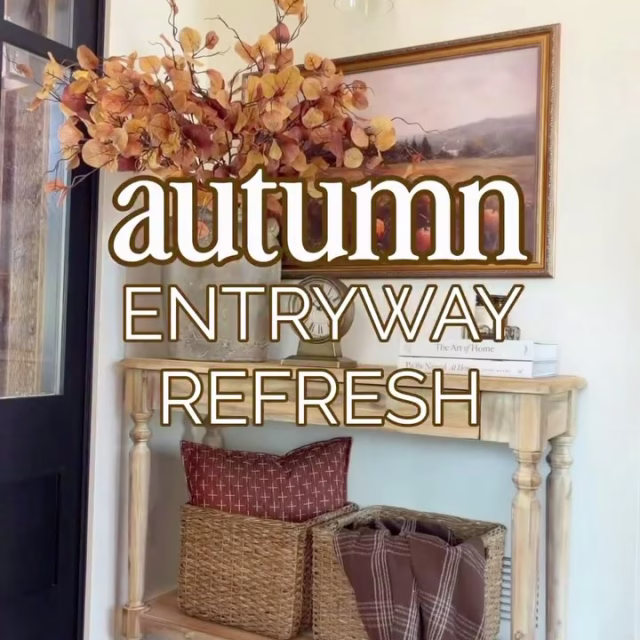 Comment ✨foyer✨ and I’ll send everything to you via DM.

Autumn foyer refresh 🍂 A colorful rug, the right stems, one good candle, and suddenly the first thing you see when you walk in feels like fall!

https://liketk.it/6iCx0 LinkDM *630*