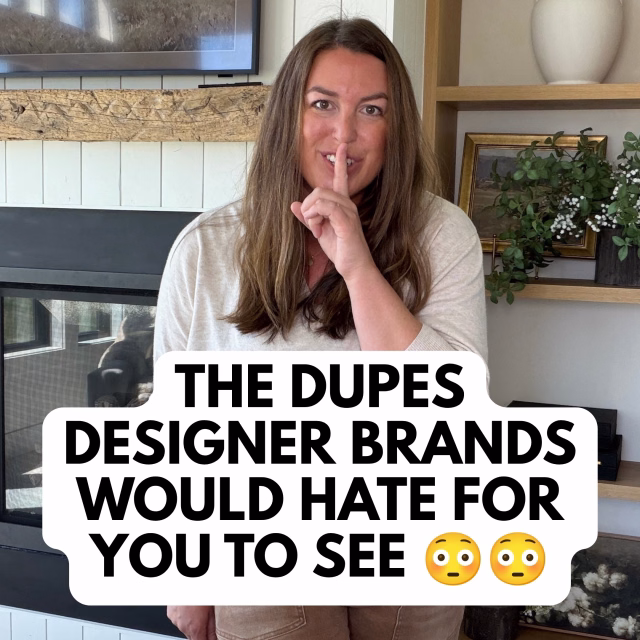 👉🏼 Mention SEND for the details!

These are the ones that designer brands are hoping they can keep to themselves…. but not everyone has that budget sooo, I found and I’m sharing. In fact, they look so close to the expensive stuff, my friends keep asking what I spent. (Spoiler: not much.)

Obviously, my faves are #1 and 2… because I live with them daily and have loved them for years. But man, the new releases in here are also off the charts (#16 is a must see!!)

Follow first, and then mention “send” and I’ll message you the details on everything.  Then send it to the friend who keeps wandering through PB but not buying anything. [commissionable links]

If you’re new here, I’m Hannah 👋🏼 a decorator and mom of 2 in Montana. I share home styling tips, tried-and-true Amazon finds that make my life easier, and ways to make your house feel finished without spending a fortune.

Designer dupes, home decor dupes, Amazon home finds, Amazon dupes, Amazon home decor, Pottery Barn dupes, Restoration Hardware dupes, look for less, affordable home decor, budget home decor, decorating on a budget, home styling tips, Target home dupes, Walmart home finds, high end look for less

https://liketk.it/6qrmk  LinkDM *762*