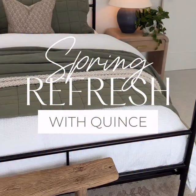 🔗Comment BEDDING for all the links to my fresh spring bedroom refresh with @onequince!

When the seasons change, one of the easiest ways I like to refresh our home is with bedding. For spring I wanted the room to feel lighter, softer, and a little more airy while still keeping that calm, layered look I love. These Quince basics make it so easy to create that elevated, hotel-like bed without overcomplicating the space.

I focused on breathable layers, soft textures, and neutral tones that keep the room feeling relaxed but still polished. The mix of lightweight bedding and simple styling makes the whole bedroom feel refreshed and ready for a new season.

Pro tip: Try layering a lightweight coverlet with a soft throw or blanket draped across the corner of the bed. It adds dimension and gives that effortless, styled look that instantly makes the space feel finished.

Comment BEDDING and I’ll DM you every piece I used, or you can shop it all in my LTK.

LTK Link: https://liketk.it/5ZCP3 
Spring bedroom refresh, neutral bedroom decor, breathable bedding, layered bed styling, Quince home, elevated bedding

LinkDM *377*
� #ltkhome #liketkit @shop.ltk @onequince #quincepartner