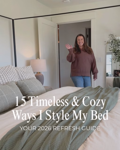 🔗 Follow & comment “bedding” for the links!

I’ve always tried to create a space that feels calm and peaceful — especially in the bedroom.  I want my space for both myself and for guests to feel like a retreat. 
 I start with a neutral foundation, then rotate textures, weights, and tones depending on the season, the light, and the mood I want the room to hold.

Same bed. Subtle shifts. A completely different feeling each time.

If you’re refreshing your bedroom for 2026, save this for inspiration 🤍 Which look feels most like you—light and airy or soft and layered?

2026 bedding refresh, cozy bedding, timeless bedroom, bedroom decor, master bedroom design

 https://liketk.it/5KARp LinkDM *258*