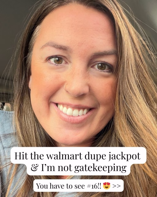 Follow first, then comment ✨yes please ✨ for all of these walmart-budget dupes that I hit the jackpot on when I found!!

PS - IG will block my message from being seen on your end if you’re not following first, just an FYI if it doesn’t work!

https://liketk.it/5SS4Z LinkDM *324*