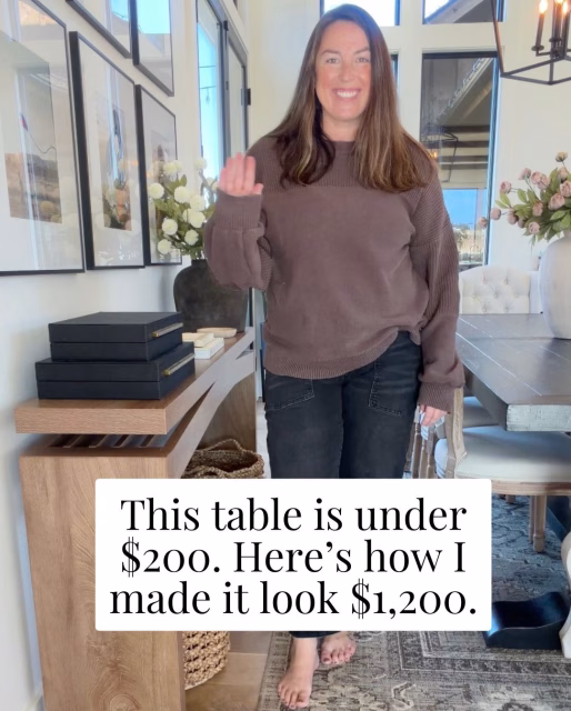 🔗 Follow + comment ✨table✨ and I’ll send you everything I used to style this space.

This table is under $200… but with the right pieces, it easily looks like a $1,200 designer find. It’s all about the styling: layered textures, intentional decor, and a few simple upgrades that completely change the feel.

Proof that you don’t need to overspend to get a high-end look!!

P.S. You must be following for the link to send properly!

https://liketk.it/5QErD LinkDM *306*