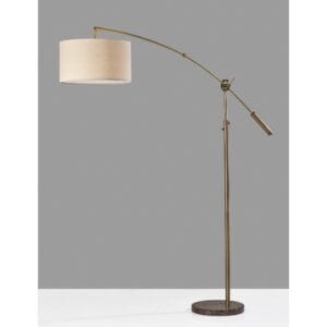 Adler Arc Floor Lamp Antique Brass – Adesso