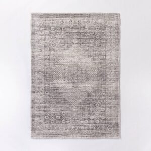 5’x7′ Millcreek Distressed Vintage Persian Style Rug Charcoal – Threshold™ designed with Studio McGee